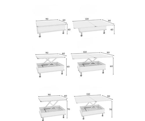 Sohvapöytä Dy Adt - Alaska, Antrasiitti