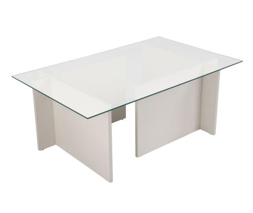 Sohvapöytä Vetrino - Puinen valkoinen