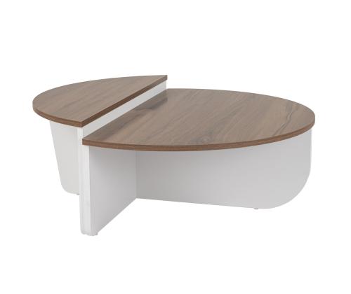 Sohvapöytä Orion - Venezia pähkinäpuu, valkoinen