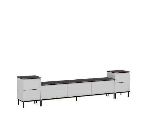 TV-pöytä Imaj - Valkoinen, marmori