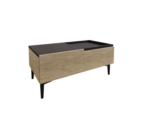 Sohvapöytä Mia - Travertiini, Antrasiitti