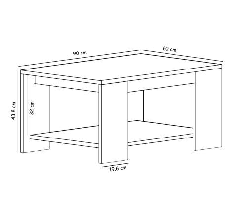 Sohvapöytä Lina - Valkoinen