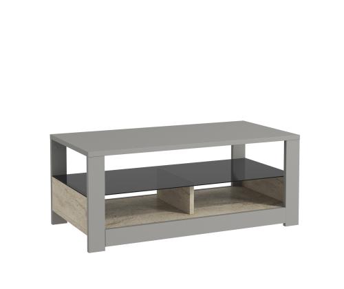 Sohvapöytä Aydos - Harmaa, Travertiini