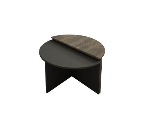 Sohvapöytä Dolunay - Pähkinä, Antrasiitti