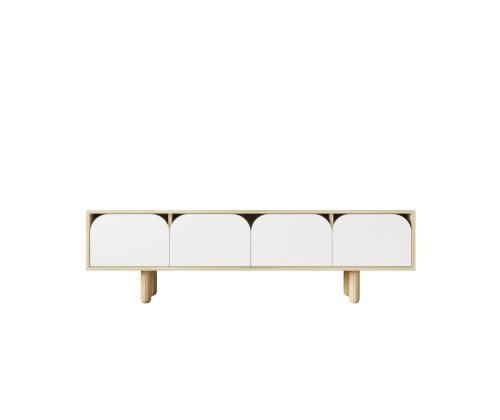 TV laud Lazio - Sapphire Oak, Valkoinen