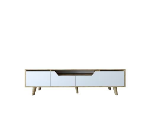 TV laud Roma 180 - Sapphire Oak, Valkoinen