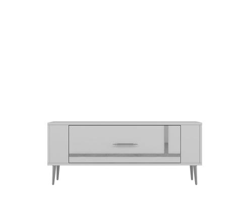 TV laud Retrop1 - Valkoinen, hopea