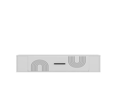 TV-pöytä Restol 2 - Valkoinen