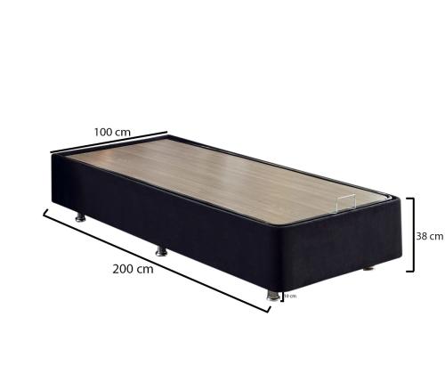 Ela Single - musta (100 x 200)