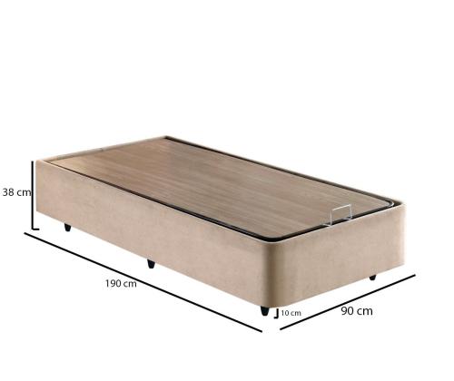 Ela Single - vaaleanruskea (90 x 190)