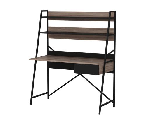 Työpöytä Arte - Pähkinäpuu, Musta