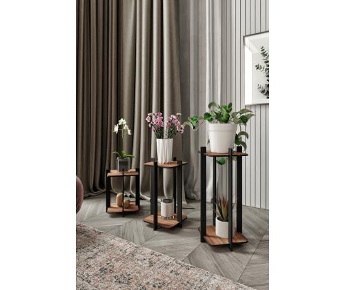 Flower Desk Square - Pähkinäpuu