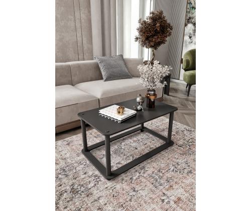 Sohvapöytä Hole Rect - Musta