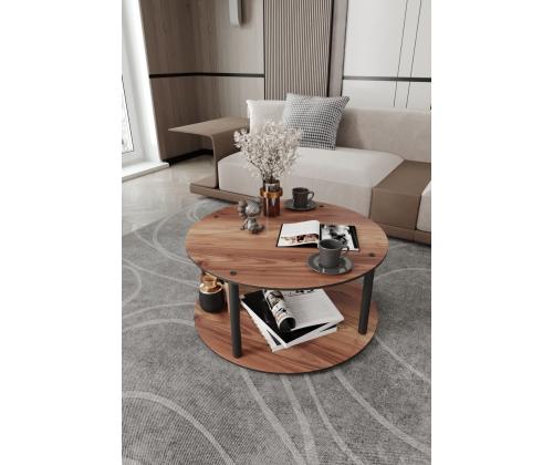 Sohvapöytä Masivo Round - Pähkinä