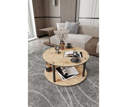 Sohvapöytä Masivo Round - Tammi