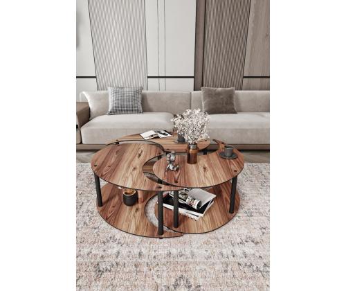 Sohvapöytä Yin Yang 3 70 - Pähkinäpuu