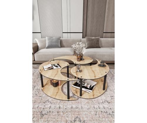 Sohvapöytä Yin Yang 3 70 - Tammi