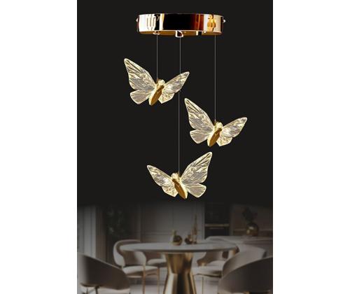 Valaisimet Kelebek 3 - Kulta