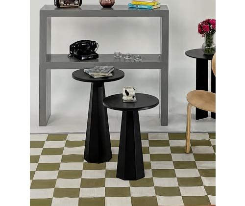 Sohvapöytä Lilyum (57 + 47) - Musta