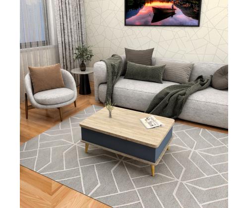 Sohvapöytä Dy Ada - Alaska, Antrasiitti