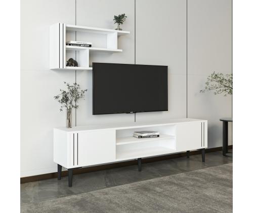 TV laud Snow Set - Valkoinen