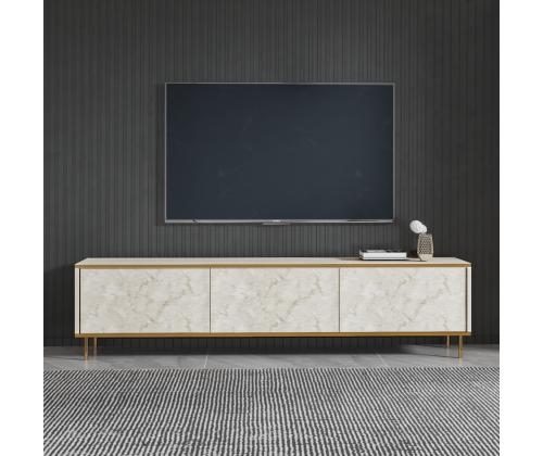 TV-pöytä Imaj - Travertiini, Kultainen