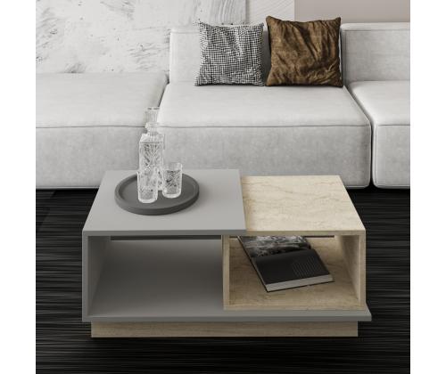 Sohvapöytä Consept - Travertiini, harmaa