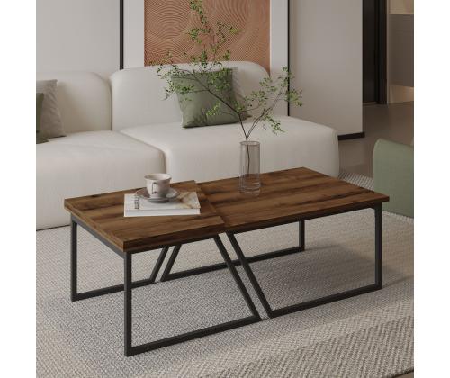 Sohvapöytä Verona P0024623 - Rustiikkinen pähkinäpuu