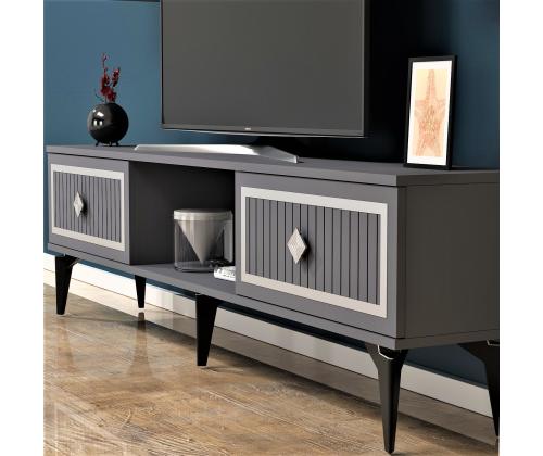 TV-pöytä Nil - Antrasiitti, Hopea
