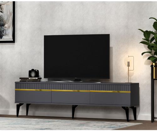 TV laud Defne - Antrasiitti, kultainen