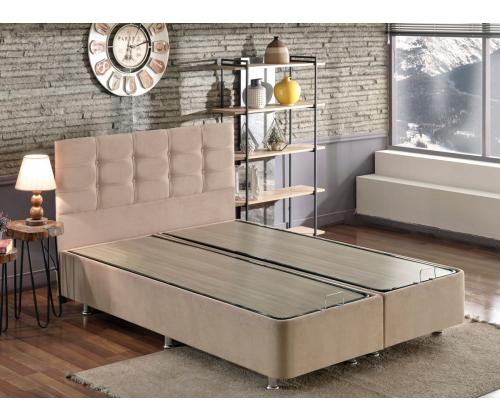 Ela Double - vaaleanruskea (180 x 200)