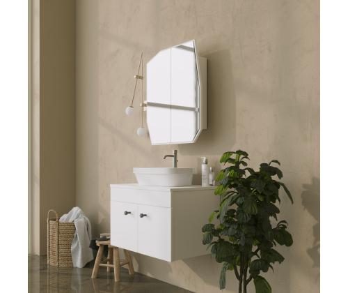 Kvartsikaappi - valkoinen