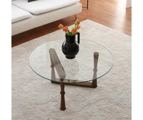 Sohvapöytä Yuvarlak Cam Orta Sehpa S301