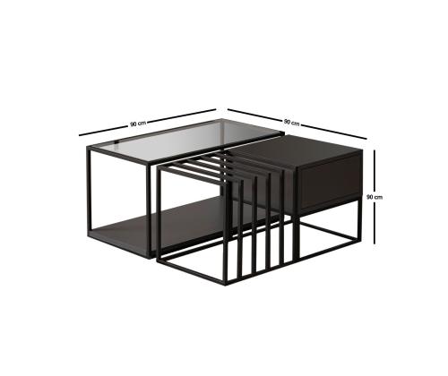 Sohvapöytä Charlotte - Musta