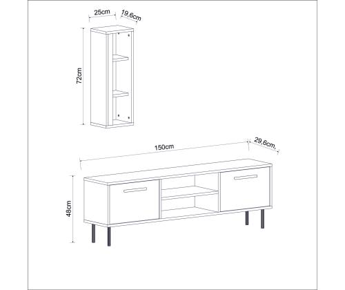 TV laud Bien - Walnut