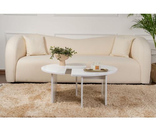 Sohvapöytä Moira - Luonnonvalkoinen