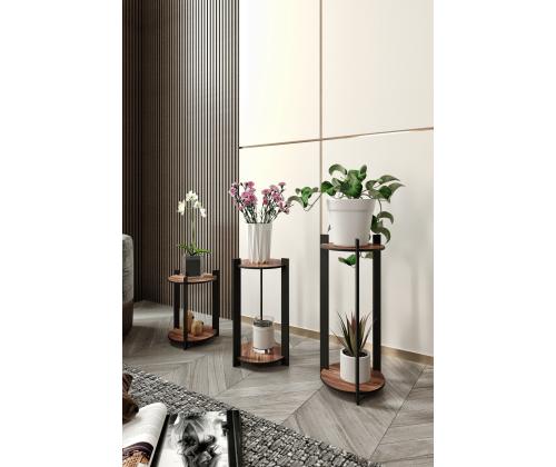 Flower Desk Round - Pähkinäpuu