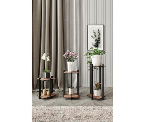 Flower Desk Square - Pähkinäpuu