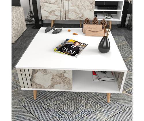 Sohvapöytä Ronas - Valkoinen