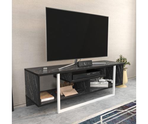 TV laud Asal 120 - Musta, Valkoinen