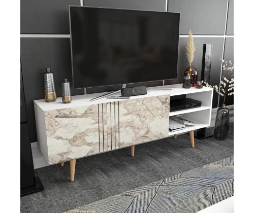 TV-pöytä Ronas - Valkoinen