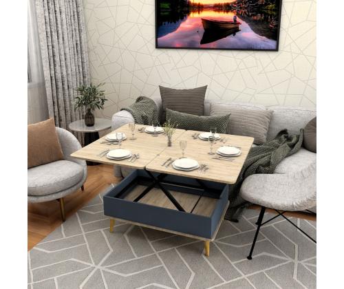 Sohvapöytä Dy Ada - Alaska, Antrasiitti