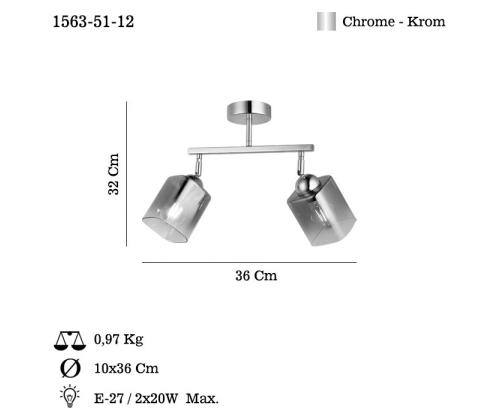 Valaisimet Rayo - 51-12