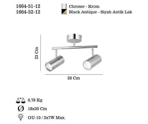 Valaisimet Oktano - 52-12