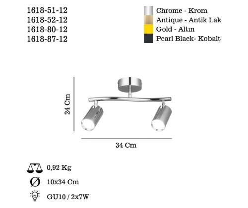Valaisimet Spotte - 87-12