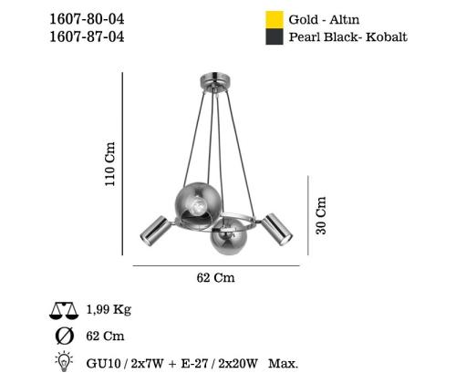 Valaisimet Zerde - 80-04