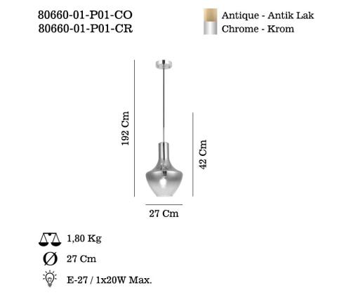 Valaisimet Grava - P01-CO
