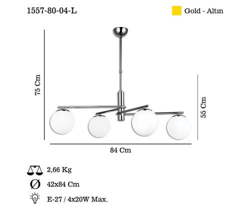 Valaisimet Boomerang - 80-04-L