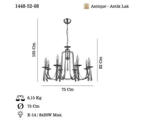 Valaisimet Kontes - 52-08