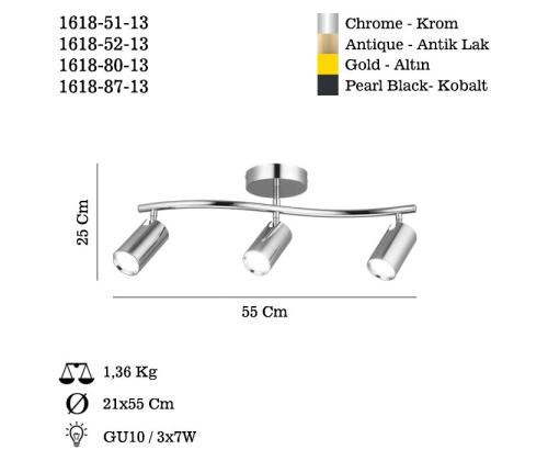 Valaisimet Spotte - 51-13
